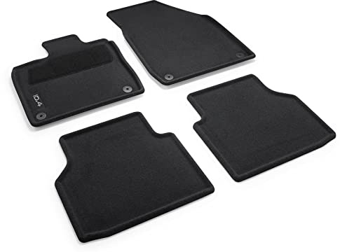 Volkswagen 11B061445WGK Fußmatten Optimat Textilfußmatten 4X Stoffmatten, schwarz, mit ID.4 Schriftzug