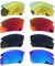 Acefrog Lot de 4 paires de verres polarisés de rechange pour lunettes de soleil Oakley Flak 2.0 OO9295 - Ajustement parfait - Incassables - Anti-rayures, Multicolore, taille unique