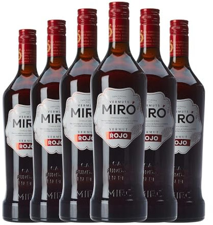 Vermut Casalbor Miro Rojo Joven Botella Misil 1 L (Caja de 6 Botella Misil de 1 L)