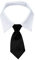 Tmianya Haustierzubehör Verstellbare Krawatte Krawatten Weißer Kragen Krawatte Formal Bow Dog Pet Supplies Hundezubehör in Meiner Nähe (Black, S)