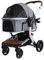 Verbesserte Haustier-Buggys für kleine und mittelgroße Hunde, Haustier-Buggy für Katzen und Hunde, teilbarer Hunde-/Katzen-Kinderwagen, Buggy, Kinderwagen, leichter, zusammenklappbarer Wagen mit 4 R
