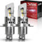 OUSHI H4 LED Headlight Bulbs, Upgraded 600% 6500K Xenon White 1:1 Mini Size H4 LED Bulbs, 20000LM Plug and Play HB2 9003 Hi/Lo Beam Bulb