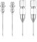 4pcs Grease Gun Needle Nozzle, Grease Needle Grease Fittings Tool Detachable Grease Gun Needle Tip Adapter for Grease Injection, Used in Narrow Space & Deep Hole Metal Kit