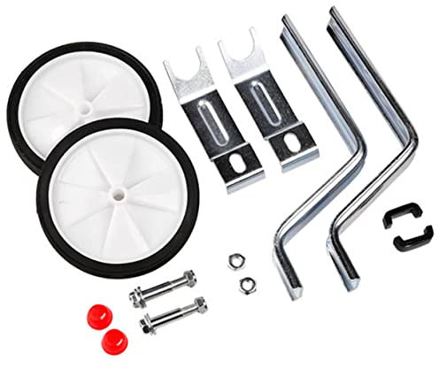 WESIEVYA Stützräder Für Fahrräder Ersatzlaufräder Für Kinderfahrräder rutschfeste Stützräder Für Stumme Fahrräder Robuste Ausbildung Räder Für Fahranfänger