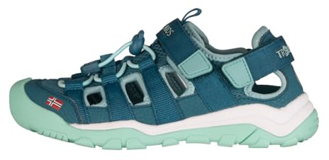 Trollkids Kids Kristiansand Sandal XT | Schnellschnürsystem, Mesh-Obermaterial für hohe Atmungsaktivität, Griffige Sohle