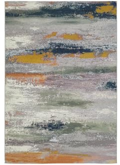 andiamo In- und Outdoor Teppich Portland - Bunter Balkon Teppich, Outdoorteppich, Küchenteppich - Größe: 80 x 150 cm, Farbe: Multi