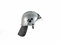 Theo Klein 8902 Feuerwehrhelm, silber I Originalgetreue Nachbildung im MSA-Design I Bewegliches Visier I Größenverstellbar I Maße: 31 cm x 17,5 cm x 21 cm