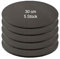 Tortenplatte/Cake Board Rund Schwarz 30 cm 5 Stück