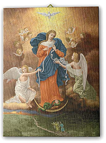 Holyart Poster und Bilder: Bild auf Leinwand Maria Knotenlöserin, 40x30 cm