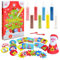 Sabbiarelli Sand-it For Fun Kit Happy Christmas Tree Weihnachtsdekorationen - Kreativ Set Weihnachten: bastle und bemale den Weihnachtsschmuck mit Sand, Sandbilder für Kinder ab 3+, Weihnachtshandwerk