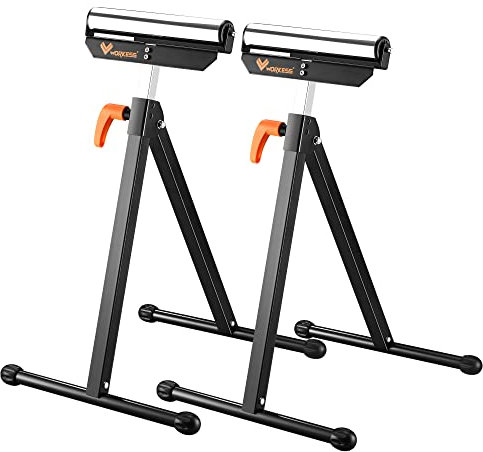 WORKESS WK-RS004T Rollenständer, 60 kg Tragkraft, Doppelpack