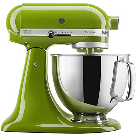 KitchenAid Artisan Series 5-Quart Tilt-Head Stand Mixer - KSM150PS | Includes Pouring Shield for Mess-Free Mixing, 10 Speed Settings, Easily add Ingredients with the Tilt-Head Design