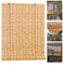 Schilfvorhang Innenbereich,sonnenschutz Raffrollo Außenbereich,bambusrollo,natural Reed Vorhang Rollo,breite 50cm,80cm,100cm,122cm,130cm,atmungsaktiv/wasserdicht,anpassbar,W×H-110x120cm/43x47in