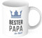 STEMPEL-FABRIK Tasse Bester Papa der Welt – Kaffeetasse als originelles Geschenk zum Vatertag, Geburtstag oder zu Weihnachten – Keramiktasse beidseitig bedruckt (330 ml)