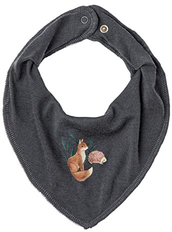 Name It Jungen NBMWILLIT Wool Scarf BIB XXIII Lätzchen, Iron Gate, ONE Size