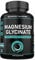 Magnesium Glycinate Supplements 1500mg & Vitamin B6-120 High Strength Capsules - 1500mg of Magnesium Providing 315mg Elemental Magnesium (Bisglycinate) - Pure Active Ingredient