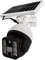 AntDau71 Telecamera Finta Da Esterno Con Ricarica Pannello Solare, Lampada led Da Strada Faro led Con Sensore Di Movimento, Videocamera Finta Per Sicurezza 30 Led - 60 watt