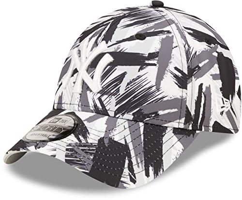 New Era New York Yankees MLB Painted Multi Black White9Forty Adjustable Cap - One-Size