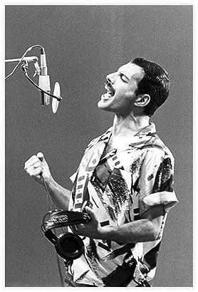 Freddie Mercury Musikposter auf Leinwand, Schlafzimmer, Dekoration, Sport, Landschaft, Büro, Raumdekoration, Geschenk, ungerahmt, 30 x 45 cm