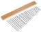 Fesjoy 25-Ton Chimes Windspiele Bar Glockenspiel 25 Bars einreihige Perkussion Musikinstrument（Silber）