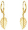 SOFIA MILANI - Damen Ohrringe 925 Silber - vergoldet/golden - Blatt Ohrhänger - E2594