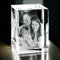 contento 3D Glasbild | Eigenes Bild in Glas gelasert | bis 4 Personen/Tiere | Geschenk für besonderen Anlass oder Geburtstag, Weihnachten, Hochzeit, personalisiert | Größe L hoch