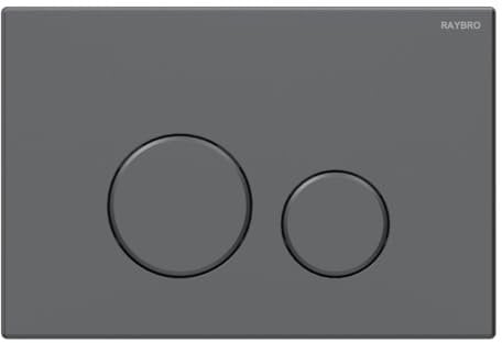 Betätigungsplatte RAYBRO „Cortado 65“ 24,5 × 16,5 cm in Gun Metal