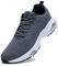 GANNOU Laufschuhe Herren Air Schuhe Running Sneakers Joggingschuhe Turnschuhe Sportschuhe mit Dämpfung Grau Größe 43