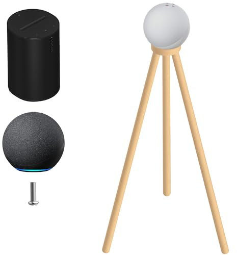 HOOKMEMO Compatible for sonos era100 and Echo 4th Gen Smart Speaker (2020 Released) Echo (Newest Model) 2024 Released Wood Stand and Other Suitable Speakers