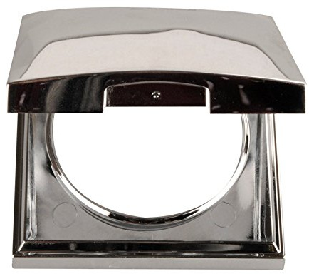 Berker Integro Flow Rahmen mit Klappdeckel chrom glänzend, SB-verpackt