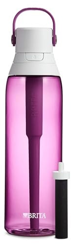 Brita 26 Ounce Premium Filtering Water Bottle with Filter BPA Free - Orchid