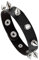 MILAKOO Lederarmband Herren Punk Spike Rivet Stulpearmband Metallbesetztes Armband
