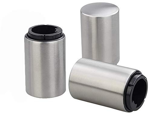 Ramddy Push Down Bottle Opener with Magnetic Cap Catcher, 3 Packs