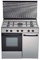 Cocina de gas butano/natural Haltra P5-FX, 5 quemadores, Horno, acabado Inox