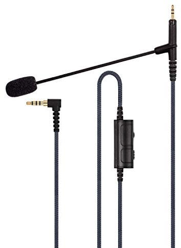 HansnBy Boom Cavo microfono compatibile con Play Station PS4 o Xbox One Controller, PC - Boompro Gaming Mic, compatibile con cuffie Audio Technica ATH-M50x, ATH-M40x, ATH-M70x (150cm)