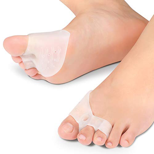 Alluce Valgo Correttore Silicone, Separatore Dita Piedi per Alluce Valgo, Punta Martello, Punta Sovrapposta, Cuscinetti Metatarsali per Alleviare il Dolore Alluce, Adatto per Uomo e Donne (1 Paio)