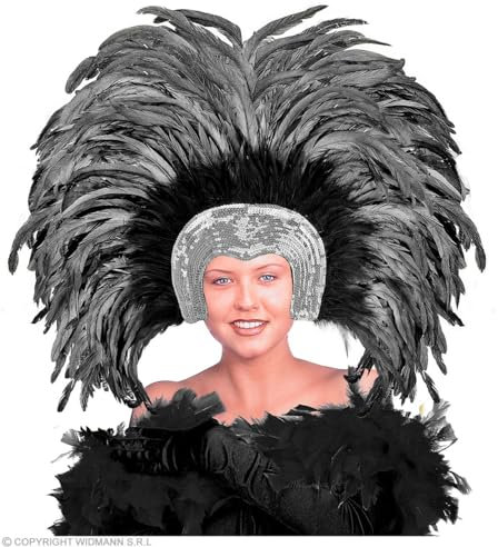 W WIDMANN MILANO Party Fashion -Federkopfschmuck Brazil, Samba, Hut, Kopfschmuck, Accessoire, Mottoparty, Karneval