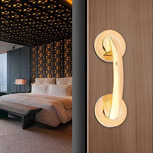 Maniglia in vetro per porte e finestre, maniglia per porte scorrevoli a ventosa, maniglie non porose per doccia, armadietti e armadi con maniglia non marcatura (oro)