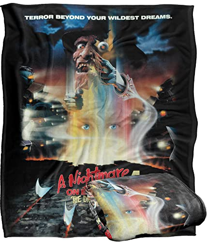NIGHTMARE ON ELM STREET A Blanket, 152 x 127 cm 4 Poster Silky Touch Super Soft Throw Blanket