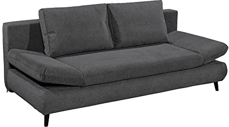 DEINE TANTE EMMA 64-099-05 Sunny Schlafsofa Klappsofa mit Schlaffunktion in Anthrazit grau ca. 212 x 88 x 101 cm