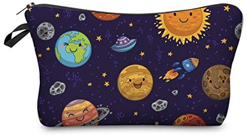FAVORTALK Regalo di compleanno per donne, una donna saggia Once Said borsa cosmetica regalo dell'amicizia per la festa della donna, festa della mamma, B0867, 22x13.5x5cm/ 8.7x5.3x2 inches
