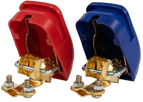 1 Paar Auto Batterie Schnellklemmen 12V Polklemmen Batterieklemmen Batteriepolklemmen Set Boot für KFZ PKW Schnellverschluss