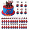 Tortendeko, 34 Stück Tortendeko Geburtstag, Cupcake Toppers Dekoration, Cake Topper Geburtstag Kuchendeko, Happy Birthday Dekoration für Junge Mädchen Geburtstags Themen Party