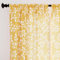 Encasa Homes Polyester halbtransparent Gedruckt 140 cm (Width) x 183 cm (Length) Vorhänge mit Krawattenrücken 140x183 cm (6 ft), Reverse Leaf Yellow - 2 Packung - Nicht schrumpfen & maschinenwaschbar
