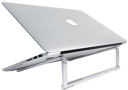 MMOBIEL Support Ordinateur Portable Pliable - Support PC 10 à 18 Pouces – Universel Ventilé pour Ordinateur Portable Compatible avec MacBook, Notebook, ASUS, Acer, etc. – Aluminium
