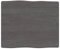 vidaXL Tischplatte, Holzplatte für Tisch Esstisch Couchtisch, Massivholzplatte Handgefertigt mit Baumkante, Ersatztischplatte, Dunkelbraun 60x50x(2-4) cm Massivholz Behandelt