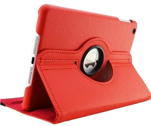360 Grad drehbare Hülle geeignet for Samsung Galaxy Tab 2 10.1 GT P5100 Tablet Cover Folio Pu Leder Stand Smart Capa (Color : Red)