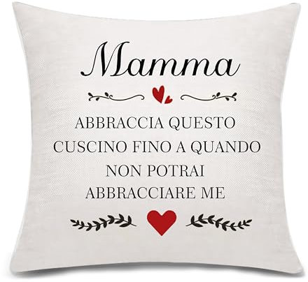 Regalo per la mamma da Figlia Figlio Abbraccio Copricuscino per la mamma Dolce regalo per la mamma Regalo di compleanno Regalo per la festa della mamma Regalo di Natale(mamma)