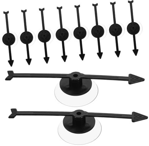 KOMBIUDA 10St Zifferblattzeiger saugnapf Pfeile Chores Brettspiele Pfeilspinner kleine Drehspinner Spielzeuge Desktop-Zubehör Plastikzeiger rotierende Pfeile Schreibtisch Schachbrett