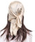 MEANBEAUTY Pañuelo Cuadrado de Satén Para Mujer 70 x 70 cm Pañuelos de Seda Multifunción Bandana -Leinengrau